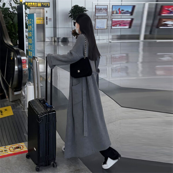 Long Thickened Sweater Women's Coat Loose Knitted Cardigan - Image 4