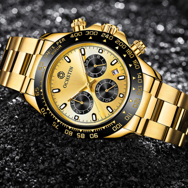 Stainless Steel Waterproof Watch Multi-function Timing Running Second - Image 6