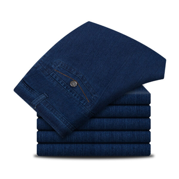 Men's Plus Size High Waist Loose Straight Pants - Image 5
