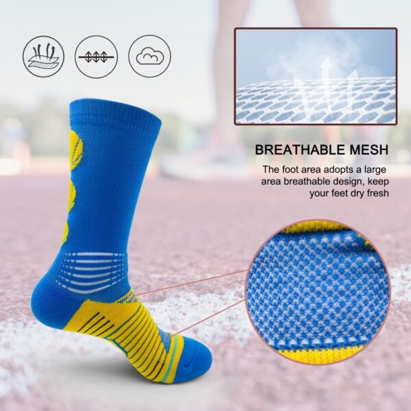 6 Pairs Of Sports Running Calf Socks - Image 4