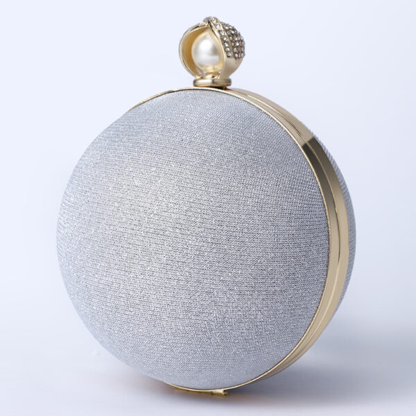 Premium Flash Round Pearl Bag For Women's Retro - Image 4