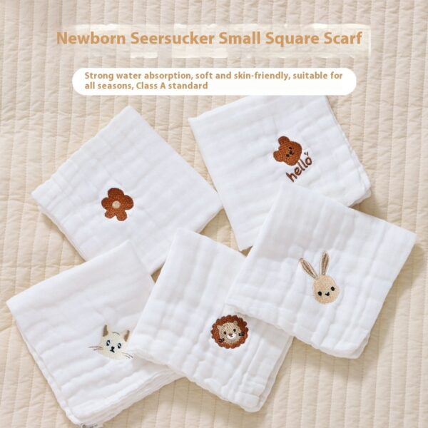 Baby Thin Cotton Class A Six-layer Gauze Small Square Saliva Towel