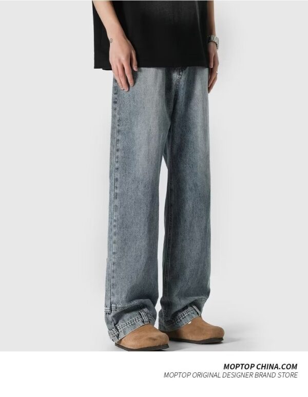 Retro High Street Jeans Couple Niche Trousers - Image 2