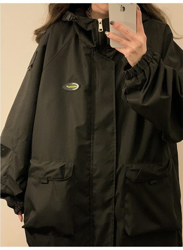 Men's And Women's Same Shell Jacket American Style Loose Tooling - Image 3