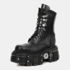 Middle Boots Dark Metal Thick Bottom Knight Boots - Image 3