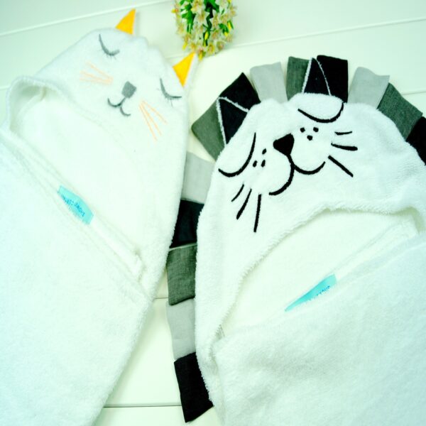 New Baby Boys Girls Lion Cat Shape Bath Towel Stuffed Toys Dolls Kids Room Bed Blanket & Swaddling Kids Christmas Gift - Image 2