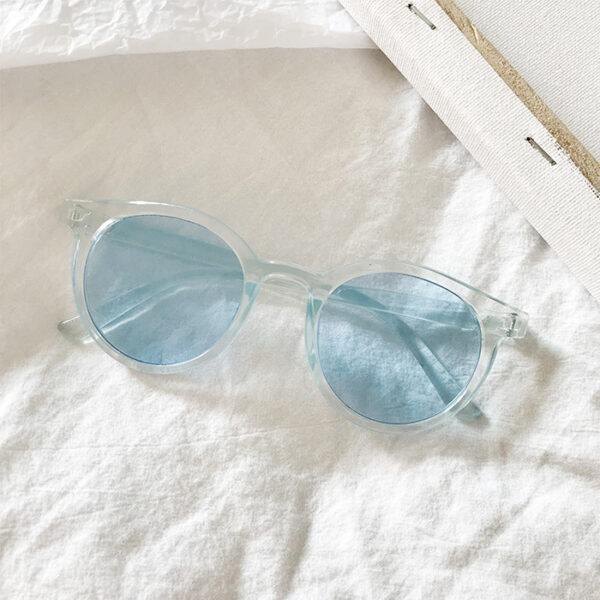 Men and women sunglasses round frame mirror - Image 5