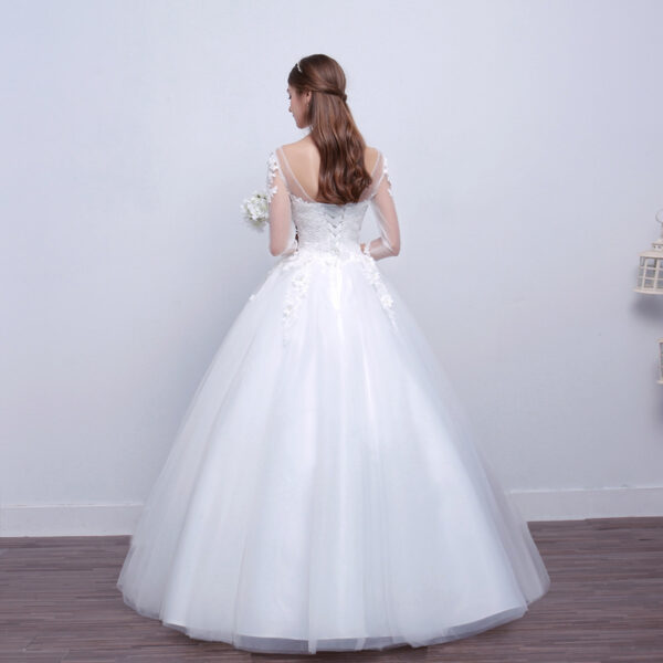 new shoulders Slim Qi wedding bride married slim wedding dress - Image 5