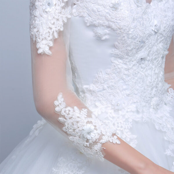new shoulders Slim Qi wedding bride married slim wedding dress - Image 8