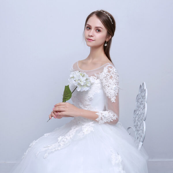 new shoulders Slim Qi wedding bride married slim wedding dress - Image 6