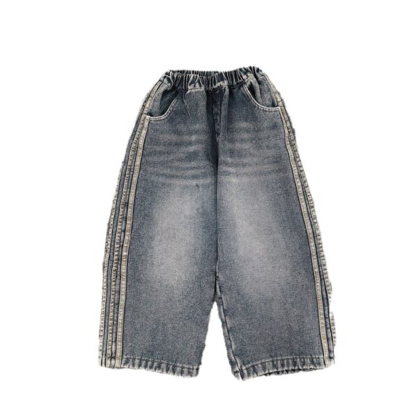 Winter Boys' New Fleece-lined Warm And Loose Jeans - Image 5