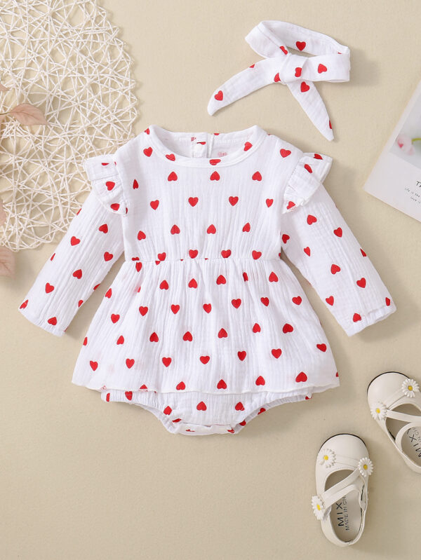 Baby Girl Valentine's Day Love Dress - Image 7
