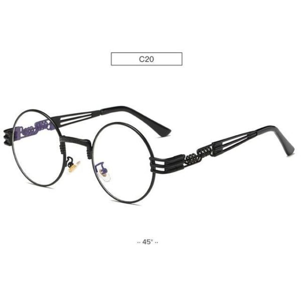 Gold Metal Fashion John Lennon Round Sunglasses Steampunk Sunglasses Mens Womens Retro Vintage Coating Mirrored Eyewear Shades - Image 8