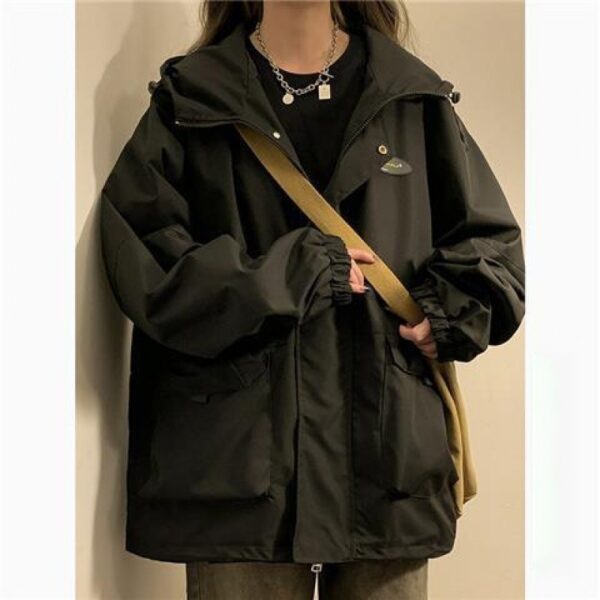 Men's And Women's Same Shell Jacket American Style Loose Tooling - Image 2