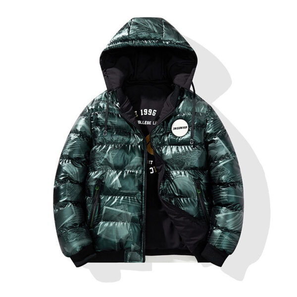 Thickened Hooded Cotton-padded Jacket Men's Plus Size Cotton Clothes Men's Coat - Image 2