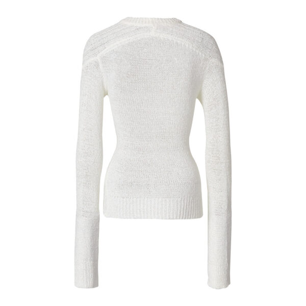 Women's Slim Collar Knitted Sweater - Image 7
