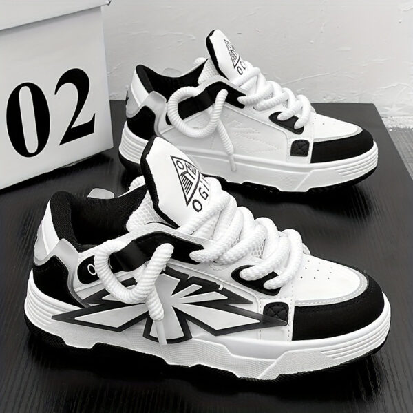 Niche Thick Bottom Trendy Men Harajuku European And American Increased By Clunky Sneakers - Image 6