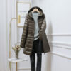 Women's Solid Color Casual Hooded Down Jacket - Image 3