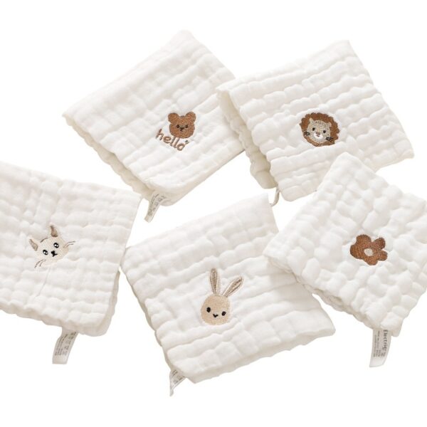 Baby Thin Cotton Class A Six-layer Gauze Small Square Saliva Towel - Image 10