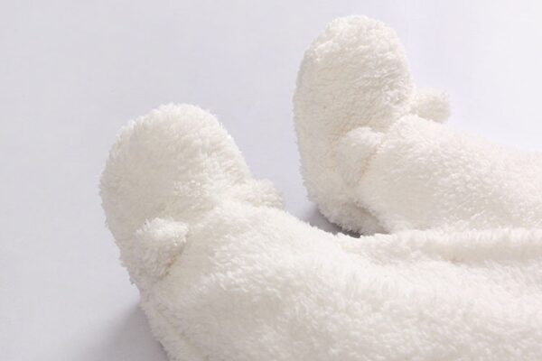 Baby clothes lamb winter cotton padded clothes baby newborn baby skin thickening climb Siamese clothes cotton - Image 2