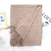 Annual Meeting Warm Cashmere Tassel Scarf - Image 10