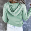 Long-sleeved Hooded Sweatshirt With Pockets Fashion Casual Button Drawstring Design Hoodie Top Spring And Autumn Sports Clothing For Women - Image 6
