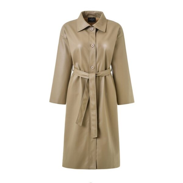 PU leather windbreaker motorcycle jacket coat - Image 6
