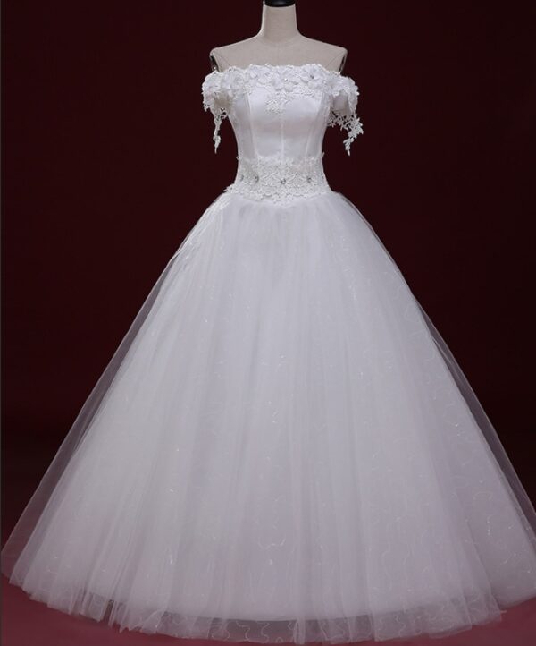 Wedding Dresses Strapless Lace - Image 6