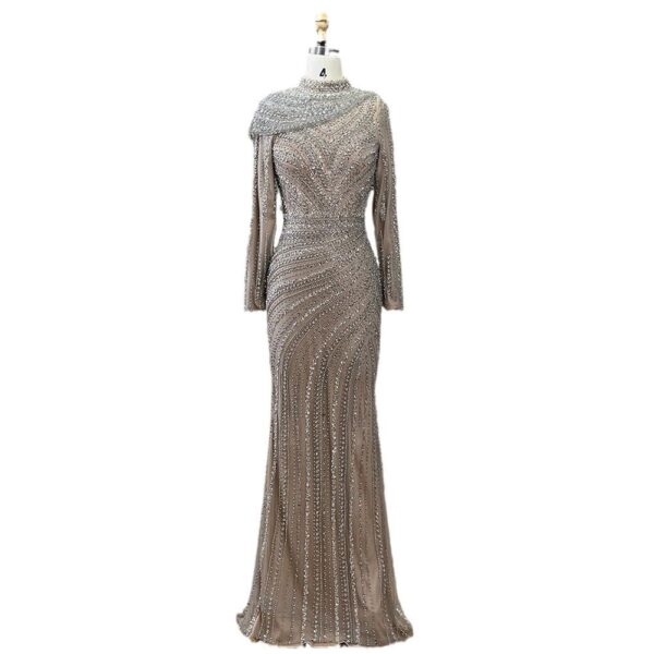Nude Fishtail Slim Women Dress - Image 2