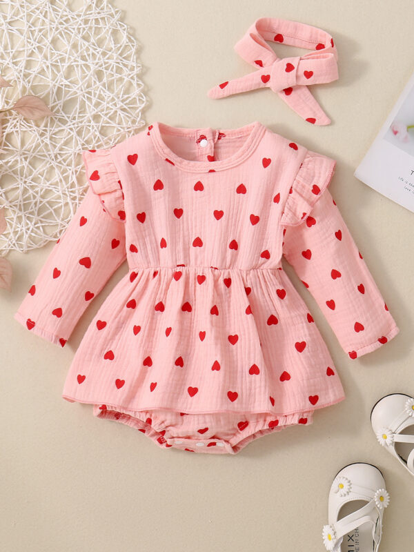Baby Girl Valentine's Day Love Dress - Image 4
