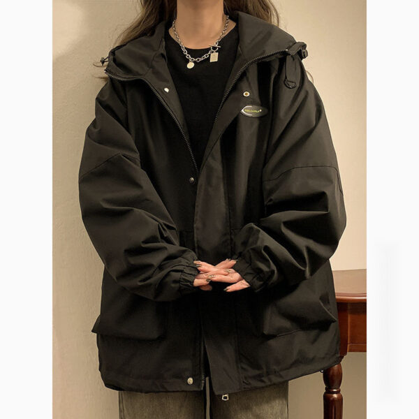 Men's And Women's Same Shell Jacket American Style Loose Tooling - Image 6