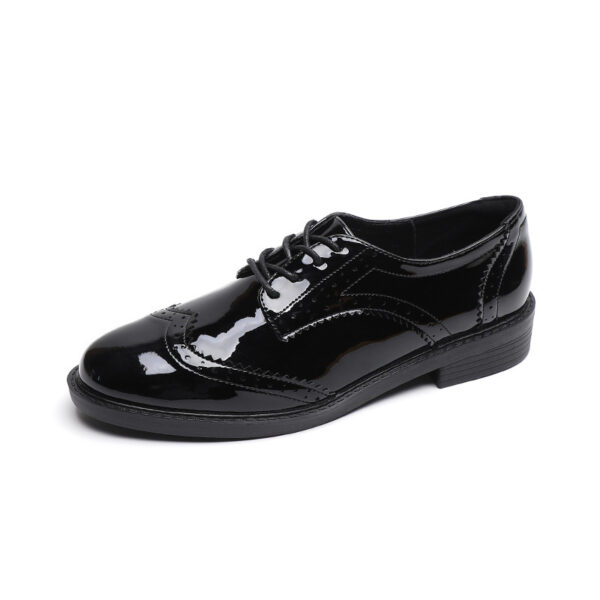 Women's British Lace Up Flat Thin Soft Shoes - Image 6