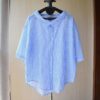 Women's Fashion Casual V-neck Half Sleeve Vertical Striped Shirt - Image 6