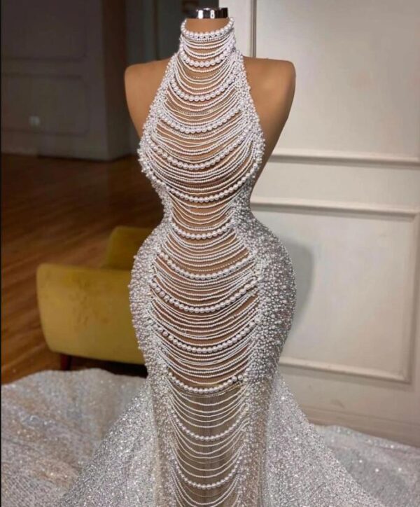 Fashionable High-waisted Fishtail Dress Ladies - Image 2