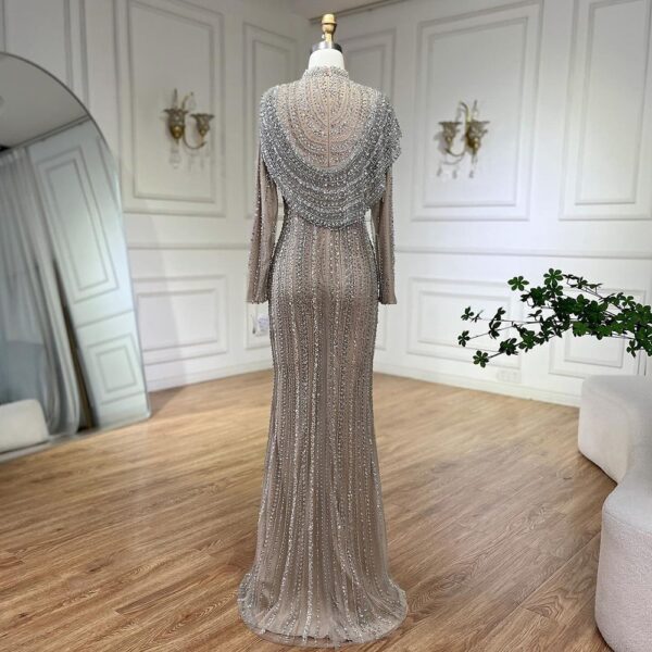 Nude Fishtail Slim Women Dress - Image 3