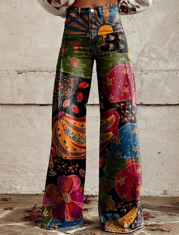 European And American Plus Size Women's Denim Casual Pants - Image 5