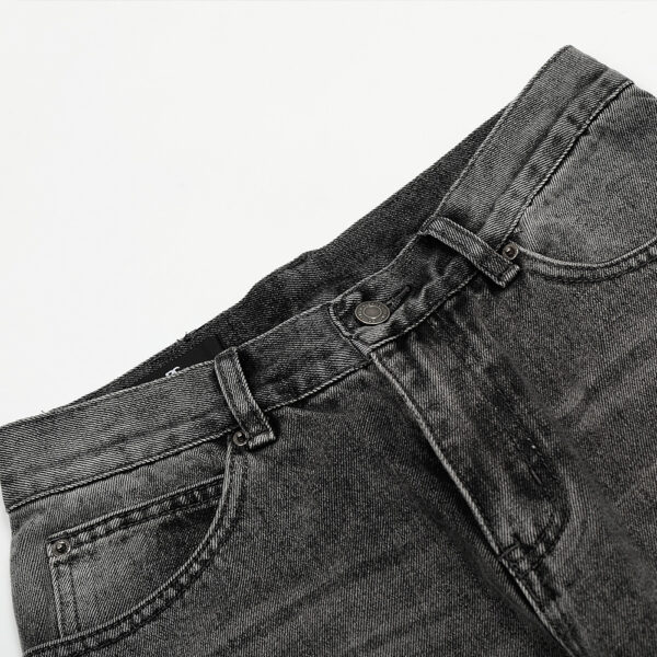 Retro Design Baggy Straight Trousers - Image 3