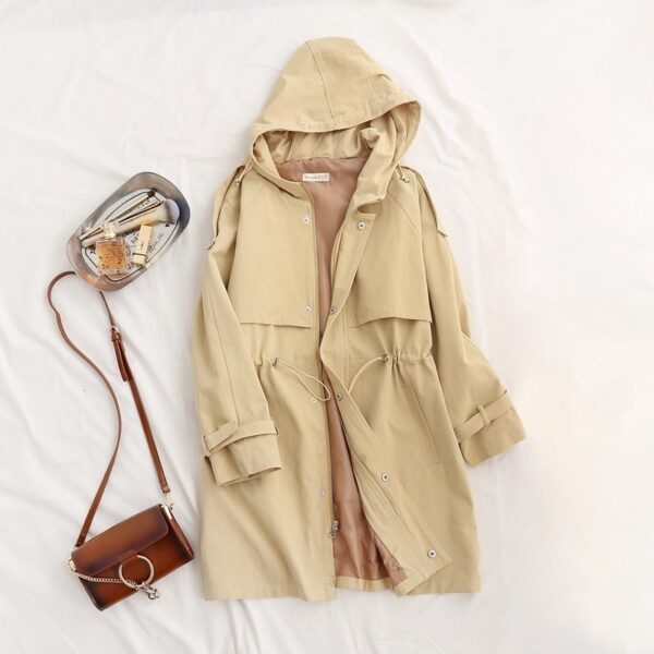Women's new windbreaker trench coat - Image 5