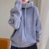 Women's Sweater Thicken Lazy Style All-match Long-sleeved Autumn Winter Warm Casual Sweater For Women - Image 5