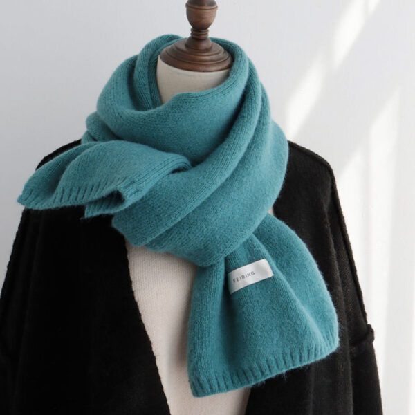 Solid Color Scarf Women's Autumn And Winter Warm - Image 10