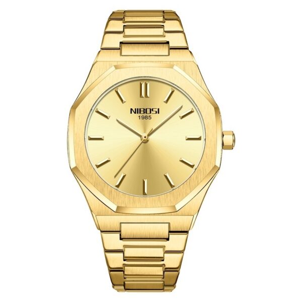 Simple Gold Men's Watch Student Quartz Watch - Image 7