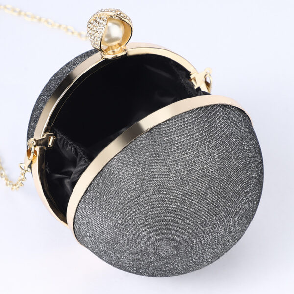 Premium Flash Round Pearl Bag For Women's Retro - Image 3
