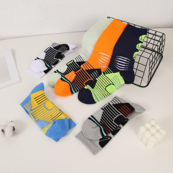 6 Pairs Of Sports Running Calf Socks - Image 5