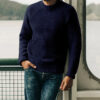Men's Pullover Sweater Winter Casual Solid Color Round Neck Knitted Top Clothing - Image 8