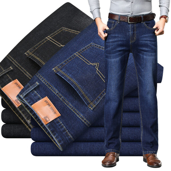 Jeans Men's Straight Loose Long Pants Men's New Large Size Casual Jeans - Image 3