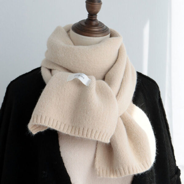 Solid Color Scarf Women's Autumn And Winter Warm - Image 2