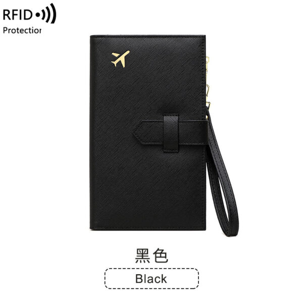 RFID Anti-magnetic Passport Holder Multifunctional Long Ladies Wallet - Image 4