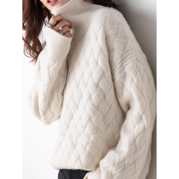 Women's Turtleneck Thread Warm Sweater Knitted Bottoming Shirt - Image 7