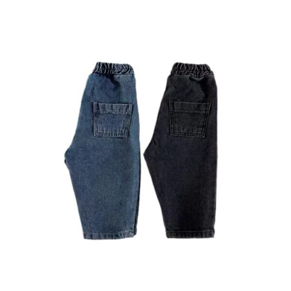 Solid Color Jeans Rubber Band Elastic All-match - Image 2