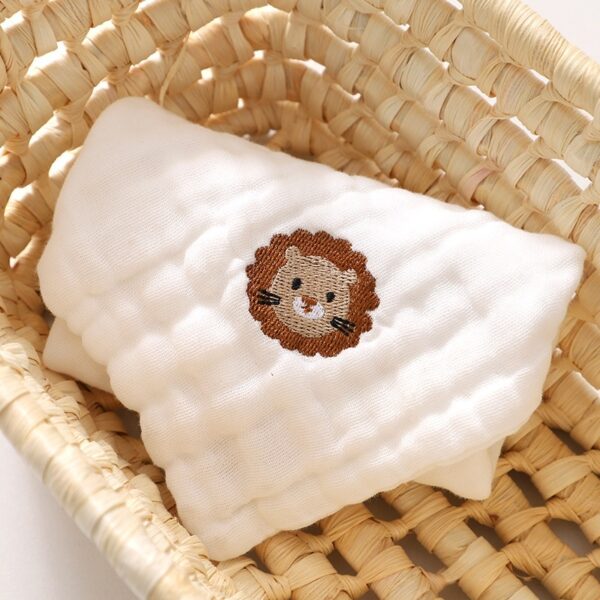 Baby Thin Cotton Class A Six-layer Gauze Small Square Saliva Towel - Image 4